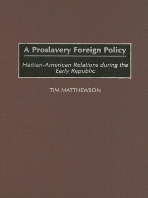 cover image of A Proslavery Foreign Policy